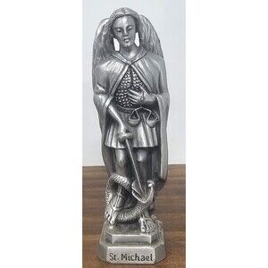 Vintage 1995 JCC St. Michael The Archangel Pewter Figurine Statue USA 3.5" Tall